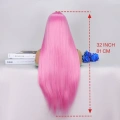 Pembe Ekstra Uzun Tül Peruk