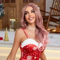 Pembe Siyah Kırçıllı Tül Peruk