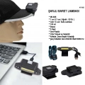 pilelistore™ Şarjlı Baret Lambası  Wt-606