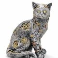 pilelistore™ Steampunk Polyester Kedi Figürü Alk2454
