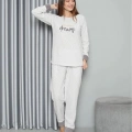 Polar Kadın Pijama Takımı Ekru