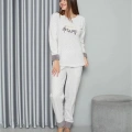 Polar Kadın Pijama Takımı Ekru