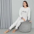 Polar Kadın Pijama Takımı Ekru