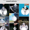 Pratik Katlanabilir Solar Led Aydınlatma Lambası