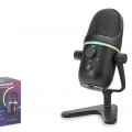 Profesyonel Çift Modlu Gaming Rgb Mikrofon 192 Khz / 24 Bit Type-C - Siyah ME5