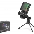 Profesyonel Gaming Rgb Mikrofon 192 Khz / 24 Bit Type-C - Siyah ME6S