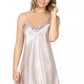 Pudra Kısa Saten Gecelik