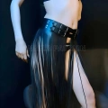 Püsküllü Deri Etek Harness - 1090