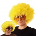 Sarı Renk Kıvırcık Afro Bonus Peruk