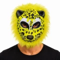 Sarı Yeleli Benekli Leopar EVA Maske