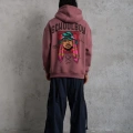 SCHOOL BOY Baskılı Kapüşonlu Sweat - Gül Kurusu