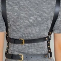 Seksi Deri Döğüs Harness - 1186