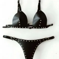 Seksi Deri Göğüs Ve Külot Harness - 849