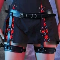Seksi Deri Jartiyer Harness - 804