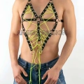 Seksi Erkek  Üst Lastik Harness - m59