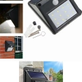 Sensörlü Solar Duvar Lambası 20 Ledli