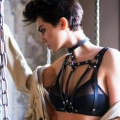 Şık Deri Göğüs Üzeri Harness - 747