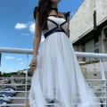 Şık Deri Seksi Göğüs Deri Harness - 996