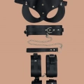 Siyah 4lü Maske ,tasma,kelepce Harness Set