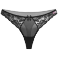 Siyah Dantelli Fantazi G String Külot