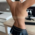 Siyah Deri Boyun Bel Zincirli Harness - 2