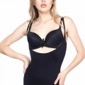 Siyah Göğsü Açık Body Korse