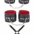 Siyah Kırmızı Harness Fantezi Aksesuar Set