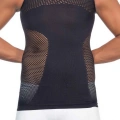 Siyah Seamless Fileli Erkek Korse Atlet