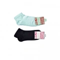 Siyah Ve Beyaz Kadın Bilek Çorap 12 Çift