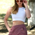 Şort Crop Bordo Takım