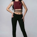 T-shirt Üzeri Seksi Deri Aksesuar - 210