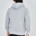 Tam Fermuarlı Kapşonlu  SweatShirt - Gri