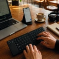 Taşınabilir Katlanabilir Bluetooth Klavye iOS Android Windows Uyumlu