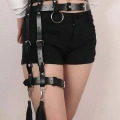 Tek Bacak Deri Jartiyer Harness - 1172