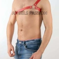 Tek Omuz Seksi Deri Erkek  Harness - m3