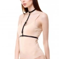 Tek Sıralı Boyun Bel Deri Harness - 188