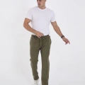 Üç İplik Basic Eşofman Pantolon - Haki