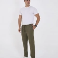 Üç İplik Basic Eşofman Pantolon - Haki