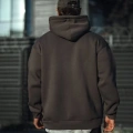 Üç İplik Penye Kapşonlu Basic SweatShirt - Antrasit
