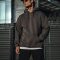 Üç İplik Penye Kapşonlu Basic SweatShirt - Antrasit