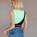 Üçgen Giysi Göğüs Kemeri, Tek Omuzdan Askılı Deri Harness - 1120