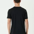 Unisex Basic Bisiklet Yaka Regular T-Shirt - Siyah