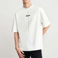 Unisex Baskılı Oversize T-Shirt - Beyaz