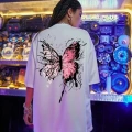 Unisex Baskılı Oversize T-Shirt - Beyaz