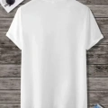 Unisex Baskılı Oversize T-Shirt - Beyaz