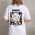 Unisex Baskılı Oversize T-Shirt - Beyaz
