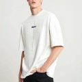 Unisex Baskılı Oversize T-Shirt - Beyaz
