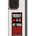 URR Apple iPhone 15 Pro NFC Smart Case Akıllı Kapak - Siyah