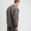 Uzun Kol Bisiklet Yaka Basic SweatShirt - Füme
