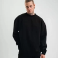 Uzun Kol Bisiklet Yaka Basic SweatShirt - Siyah